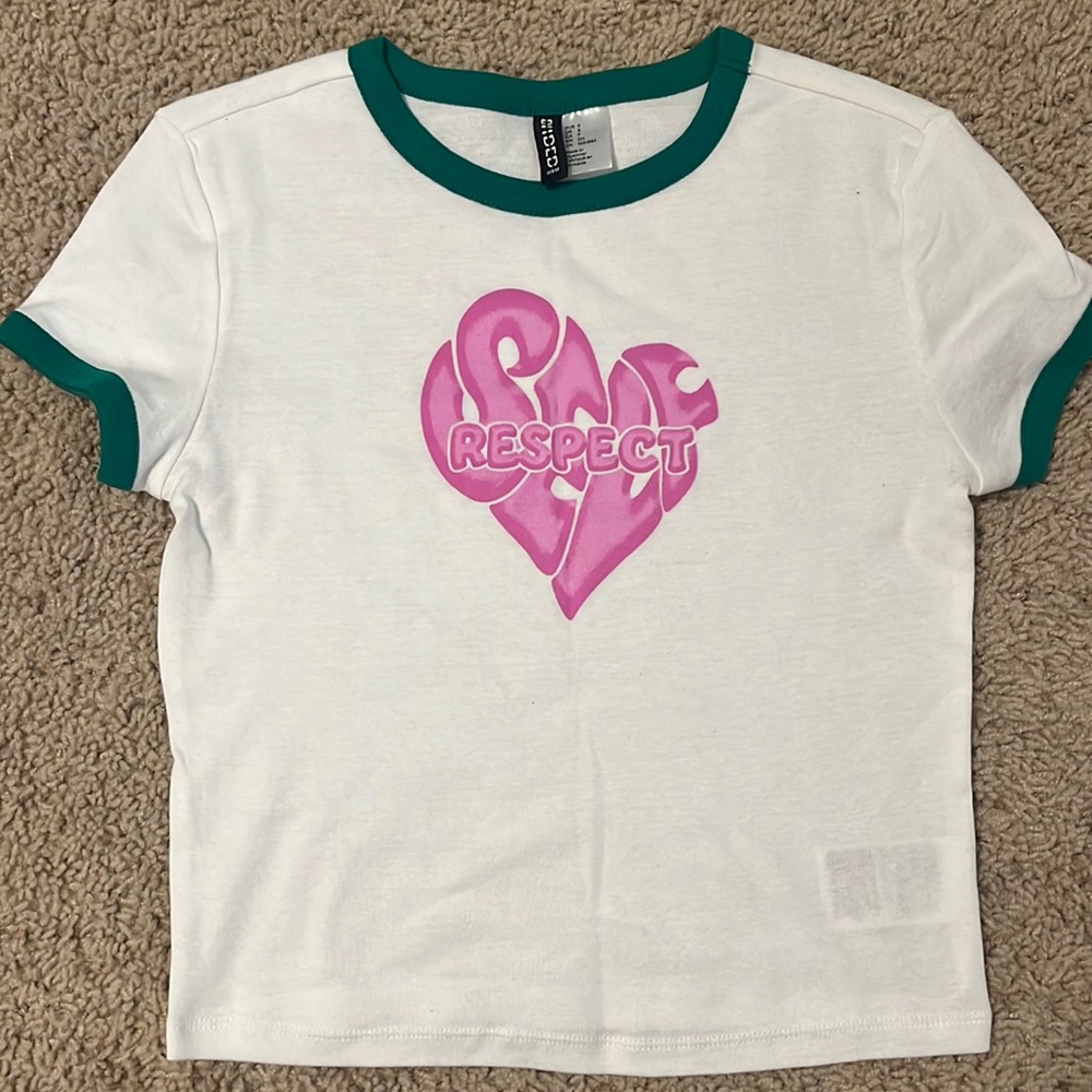 Pink, White, and Green Self Respect T-Shirt